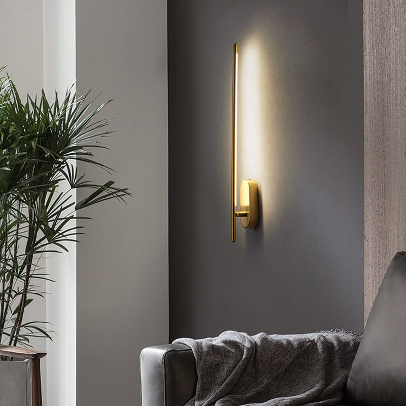 Minimalist Metal Needle 1/2-Light LED Wall Sconce Lamp