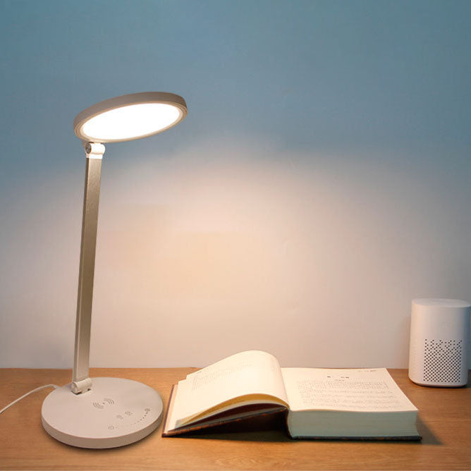 Lampe de bureau LED en aluminium tactile de chargement sans fil pliable simple et moderne 