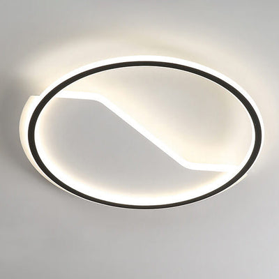 Lumière LED encastrée créative ronde simple moderne nordique 