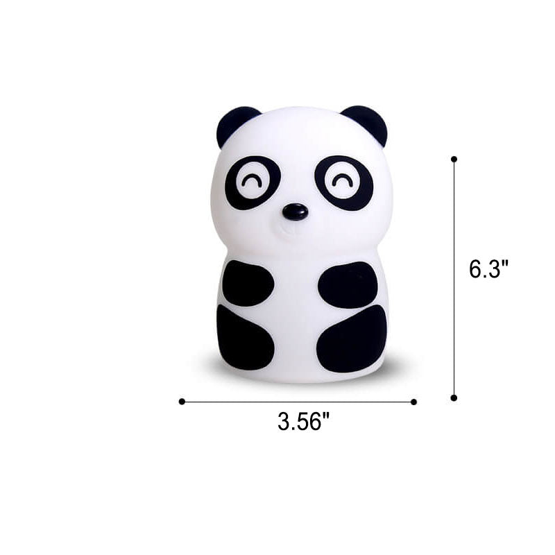 Creative Cartoon Panda Silicone LED Pat Night Light Table Lamp