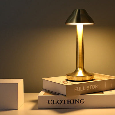 Modern Retro Solid Color Iron USB Touch LED Night Light Table Lamp