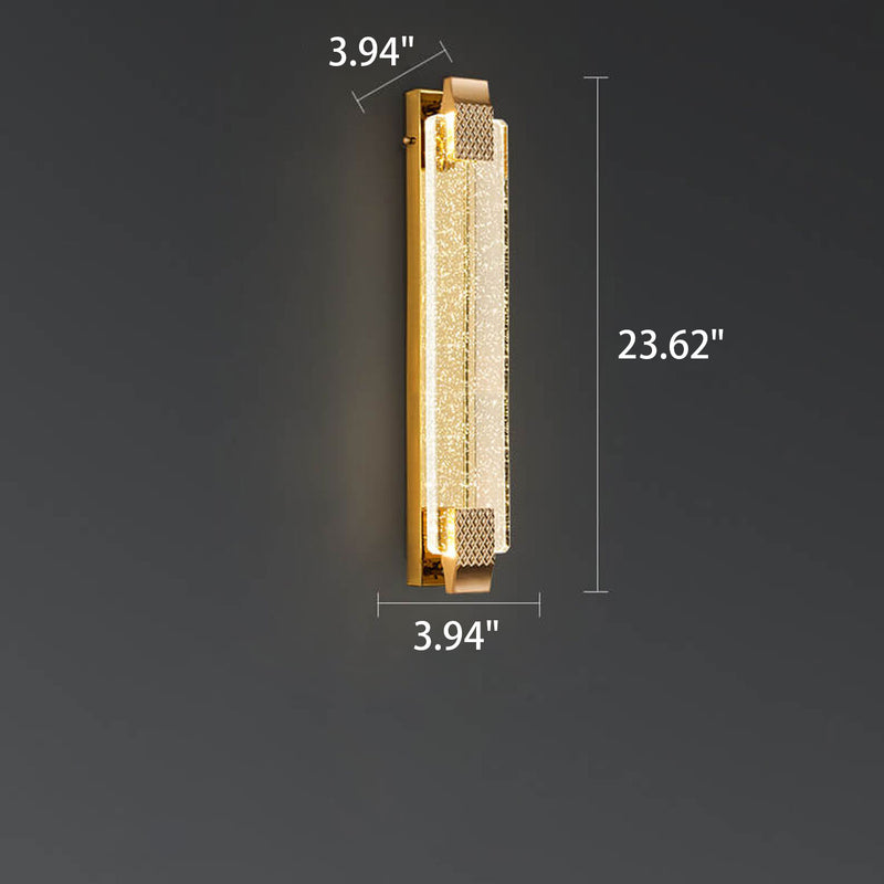 Modern Luxury Bubble Crystal Square Alloy LED Wall Sconce Lamp