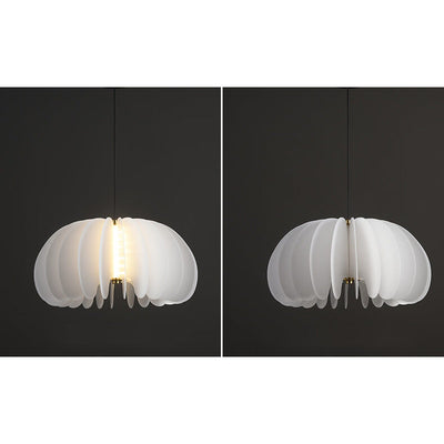 Modern Minimalist Pure White Creative Shape PE LED Pendant Light