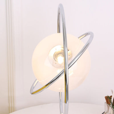 Nordic Vintage Planet Glas Eisen 1-flammige Tischlampe 