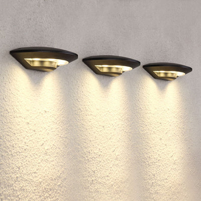 Modern Creative Flying Saucer Round LED Outdoor Waterproof Wall Sconce Lamp