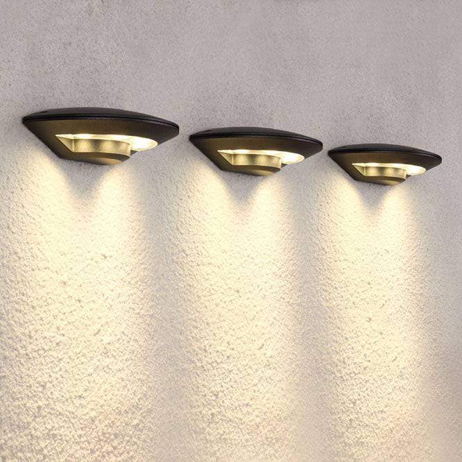 Modern Creative Flying Saucer Round LED Outdoor Waterproof Wall Sconce Lamp