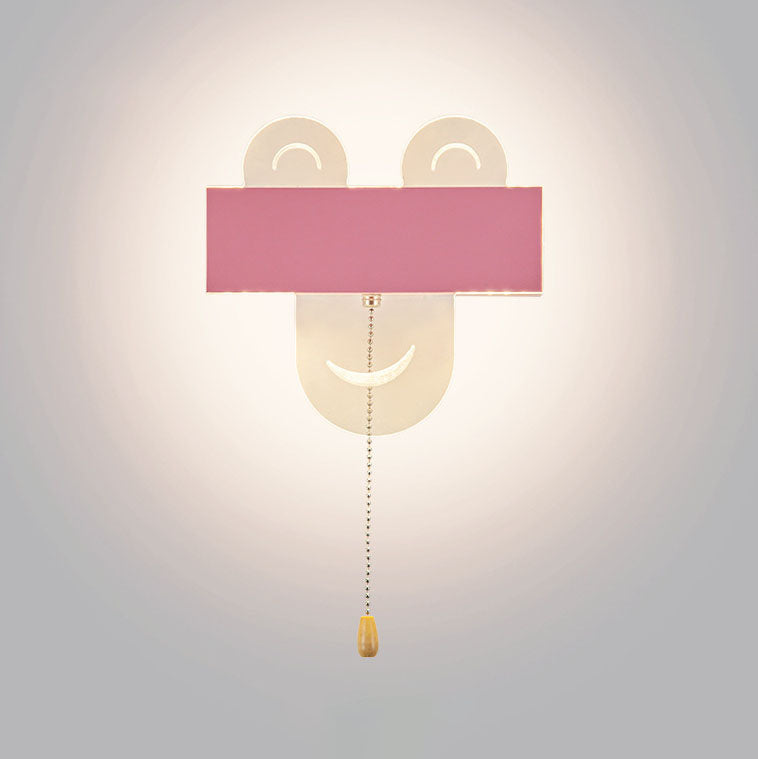 Nordic Creative Clouds Eisen Emoji LED Wandleuchte für Kinder