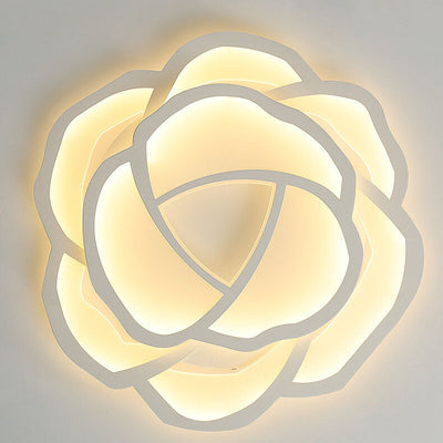 Modern Simple Roses LED Flush Mount Ceiling Light