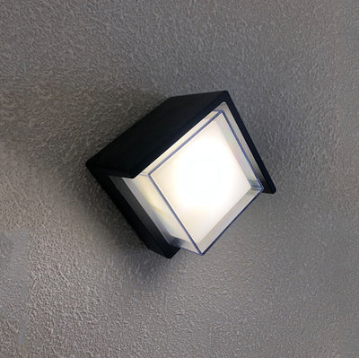 Smart Outdoor Rhombus Aluminum App Dimming LED Wall Sconce Lamp