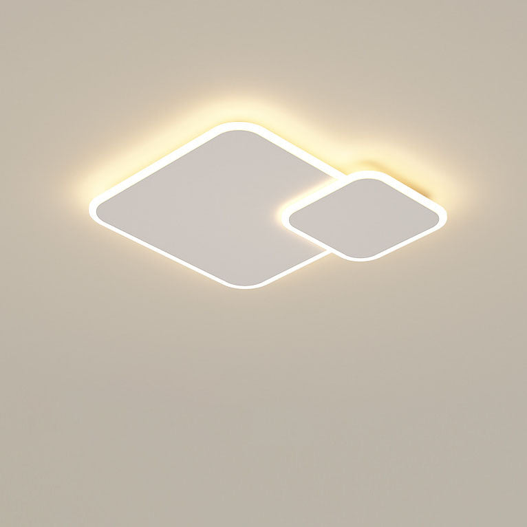 Plafonnier encastré à LED géométrique à combinaison carrée minimaliste moderne 