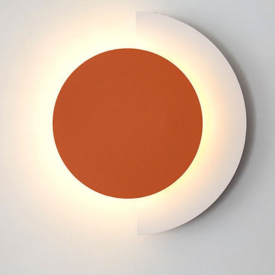 Nordic Postmodern Solid Color Schmiedeeisen Acryl LED Wandleuchte Lampe 