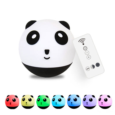 Cute Panda Tumbler Silicone LED Night Light