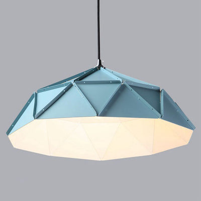 Nordic Creative Prismatic Barn Iron 1-Light Pendant Light