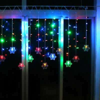 Schneeflocke-Fernbedienungs-Eisstreifen-Licht Blinkende LED-Deko-Lichterketten 