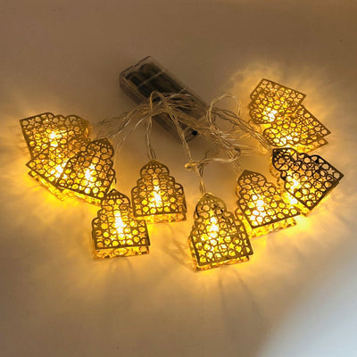 Modern Iron Eid String Lights LED Battery/USB Decorative Light