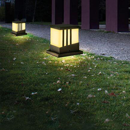 Solar-Quadrat-Pfostenkappen-Licht-LED im Freien wasserdichtes Pfosten-Licht 