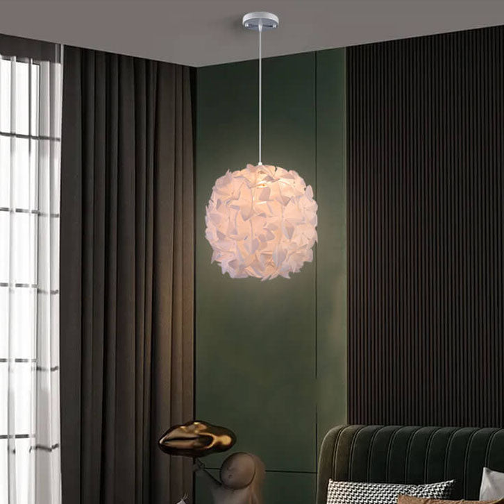 Moderne, minimalistische Acryl Flower Globe 1-Licht-Pendelleuchte