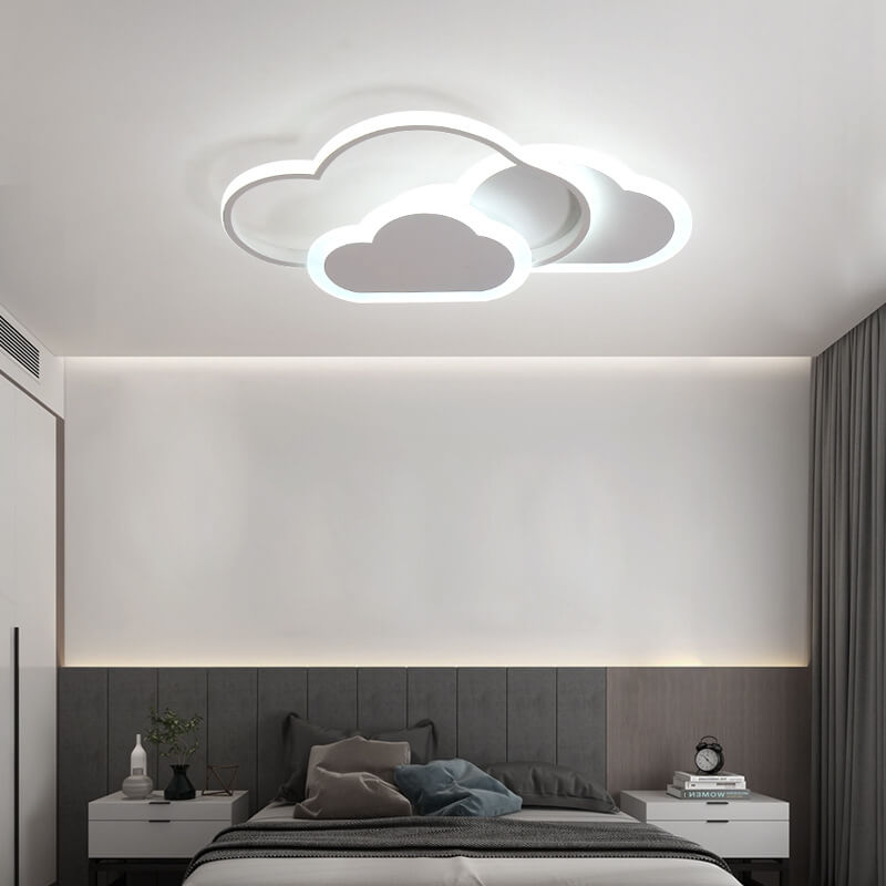 Creative Color Cloud Aluminum LED Flush Mount Ceiling Light