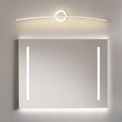 Modern Minimalist Curved Line LED Mirror Front Light Wall Sconce Lamp