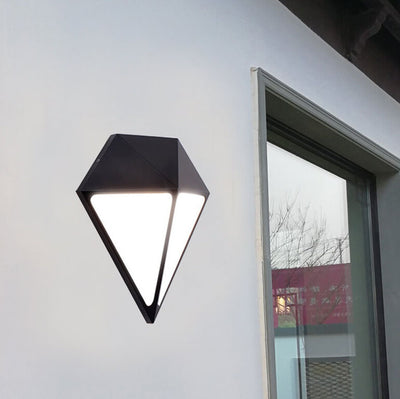 Industrial Diamond Shape Outdoor Waterproof LED Wall Sconce Lamp