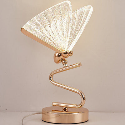 Moderne kreative Schmetterlings-Acryl-LED-Tischlampe 