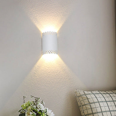 Modern Creative Hollow Half Cylinder  LED Wall Sconce Lamp