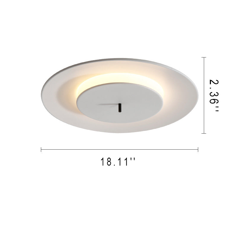 Nordische runde LED-Deckenleuchte in UFO-Form 