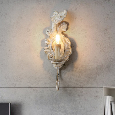 Vintage Resin Candelabra 1-Light Wall Sconce Lamp