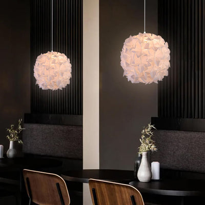 Modern Minimalist Acrylic Flower Globe 1-Light Pendant Light