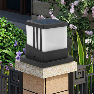Solar-Quadrat-Pfostenkappen-Licht-LED im Freien wasserdichtes Pfosten-Licht 