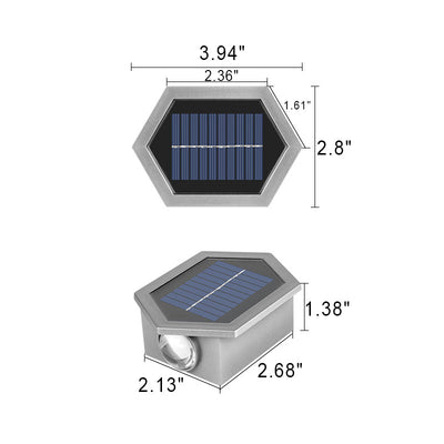 Solar Outdoor Modern Square Cage Body Sensor LED Wandleuchte Lampe 