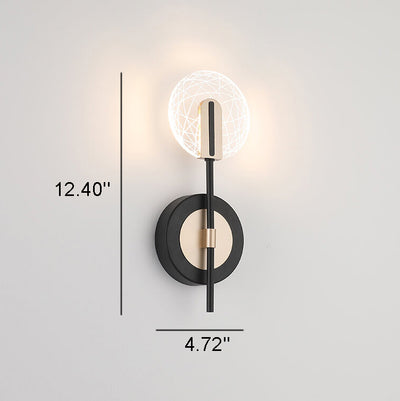 Modern Acrylic Rotatable 1/2-Light LED Wall Sconce Lamp