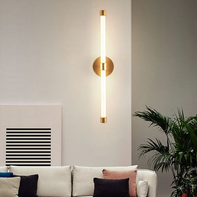 Moderne, minimalistische Röhren-Acryl-1-Licht-LED-Wandleuchte 