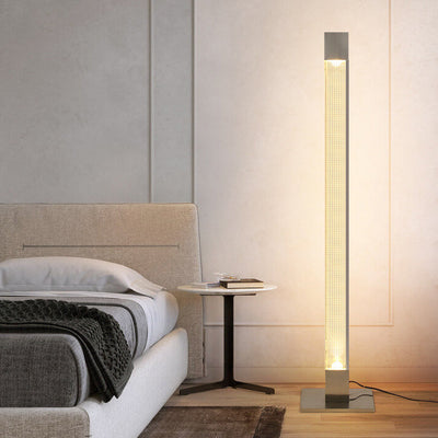 Modern  Acrylic Long Bar Column LED Standing Floor Lamp