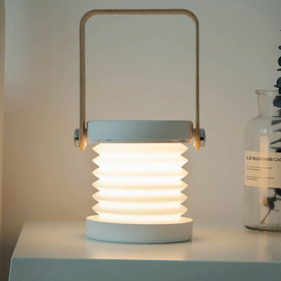 Lanterne Lampe Veilleuse Créative Pliante Portable LED Lampe de Table 