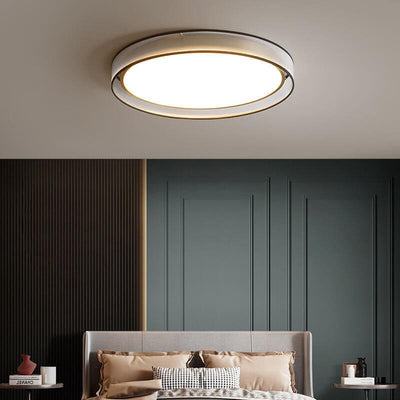 Moderne Einfachheit, runde, dünne 1-Licht-LED-Deckenleuchte für bündige Montage 