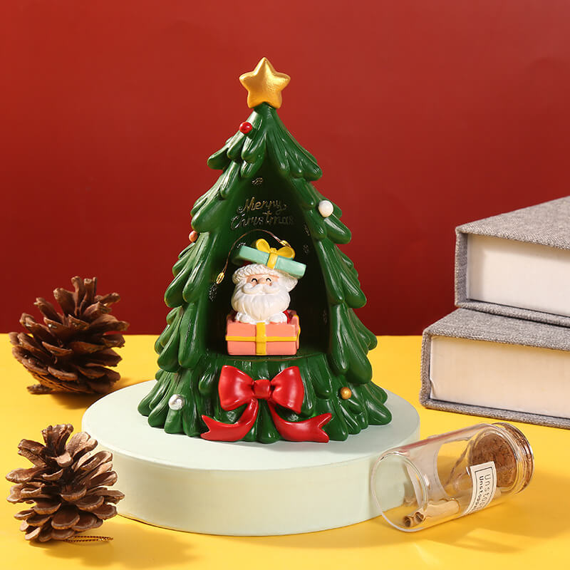 Lampe de Table en résine, arbre de noël, père noël, veilleuse, décoration, cadeau 