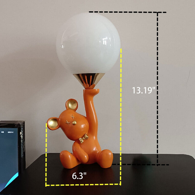 Lampe de table créative à 1 lumière en forme d&