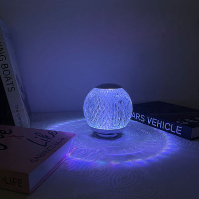Moderne kreative Acryl-Kristallkugel-LED wiederaufladbare Touch-Nachtlicht-Tischlampe