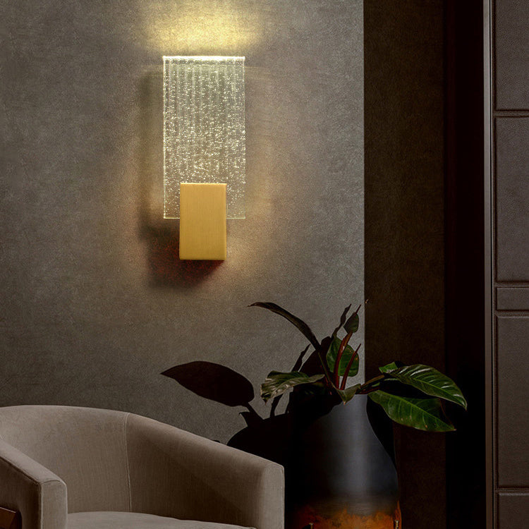 Modern Bubble Crystal Square Luxury LED Wall Sconce Lamp