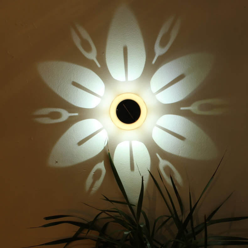 Solar Blumenmuster LED Außenwand Patio Rasen dekoratives Licht 