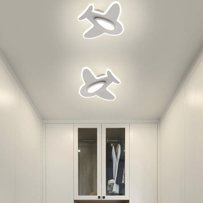 Lampe d'applique murale LED d'avion créatif de dessin animé 