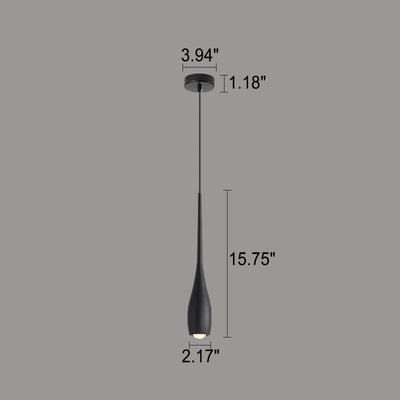 1-flammige hornförmige Pendelleuchte aus Aluminiumlegierung 