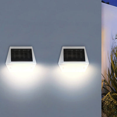 Outdoor Waterproof Plastic Solar LED Garden Wall Sconce Lamp