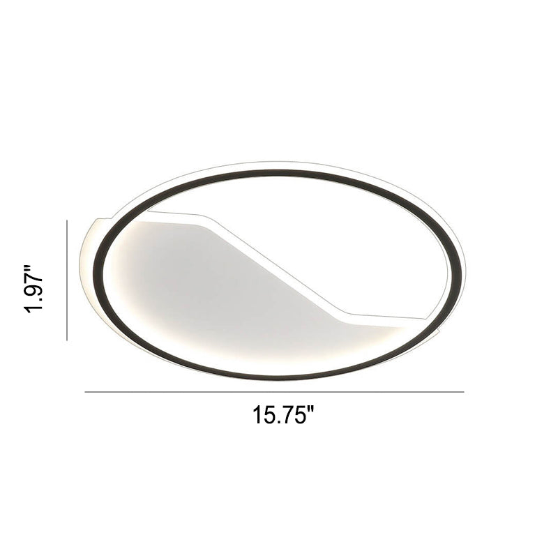 Lumière LED encastrée créative ronde simple moderne nordique 