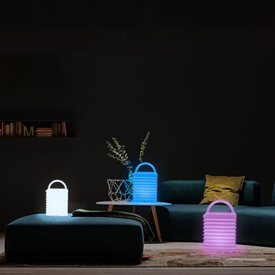 Creative PE Square Portable Colorful Night Light LED Decorative Table Lamp