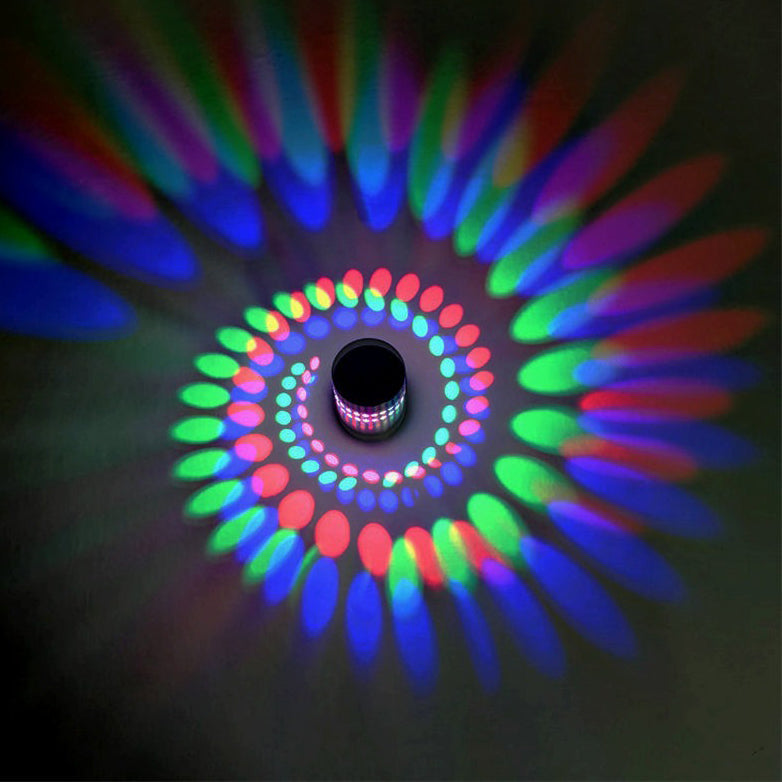 Lumière décorative LED ronde en spirale en aluminium créative moderne 