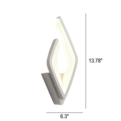 Moderne LED-Wandleuchte mit kreativem Flammendesign aus Acryl 