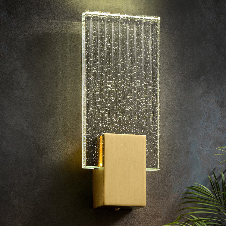 Modern Bubble Crystal Square Luxury LED Wall Sconce Lamp