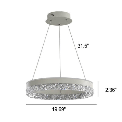 Moderner minimalistischer LED-Kronleuchter mit hohlem Design 